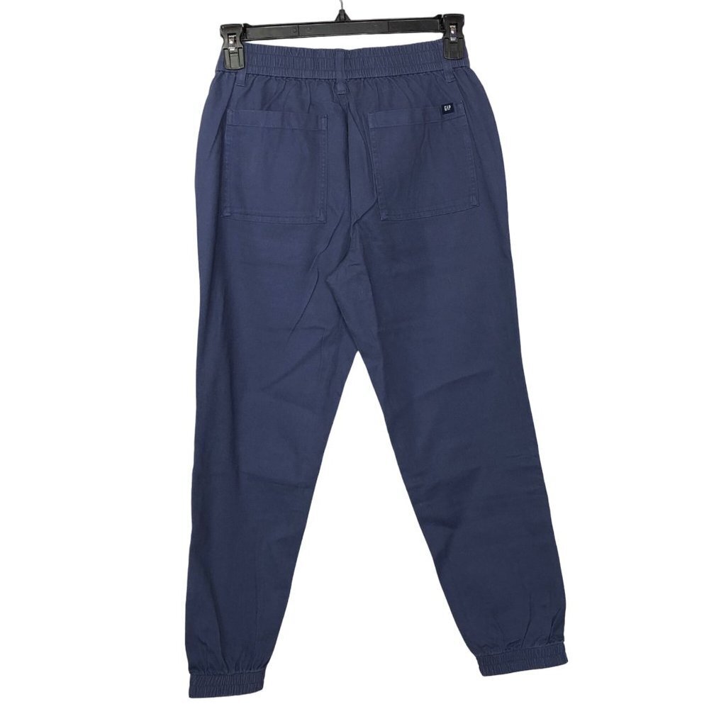 GAP $69 Women's Mid Rise Elastic Back Button Front Twill Jogger SM NEW WITH TAG